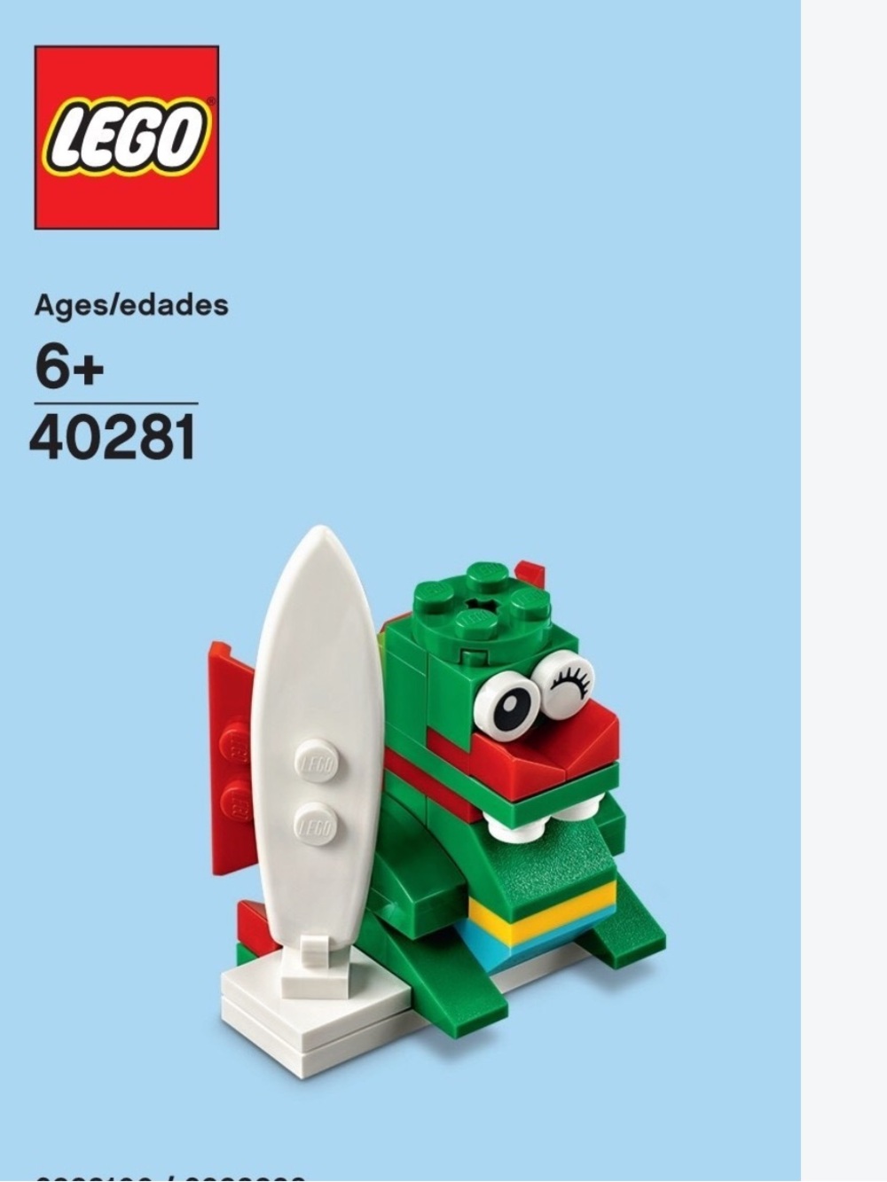Lego Dragon with Surfboard mini build
